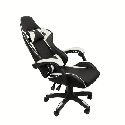 Ultimate Gaming Throne: Reclining High Back PU Leather Gaming Chair with Ergonomic Design and Memory Foam Cushion-0