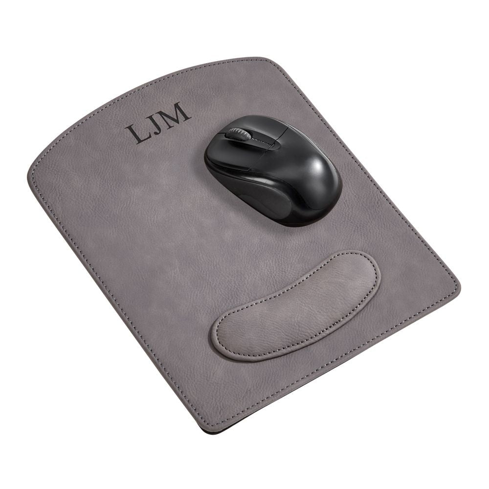 Leatherette Mouse Pad Grey 9.75" X 8"-0