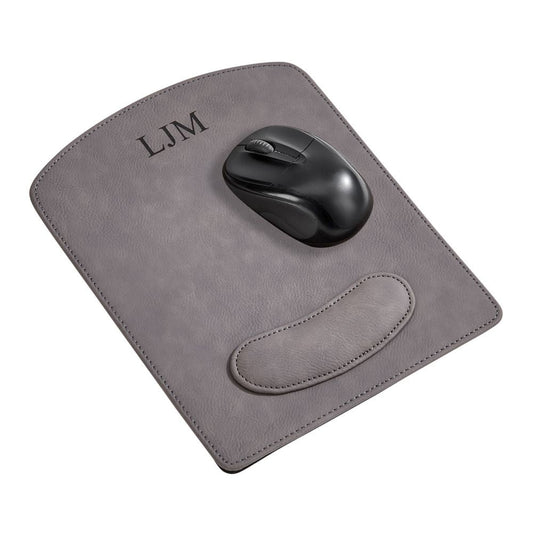 Leatherette Mouse Pad Grey 9.75" X 8"-0