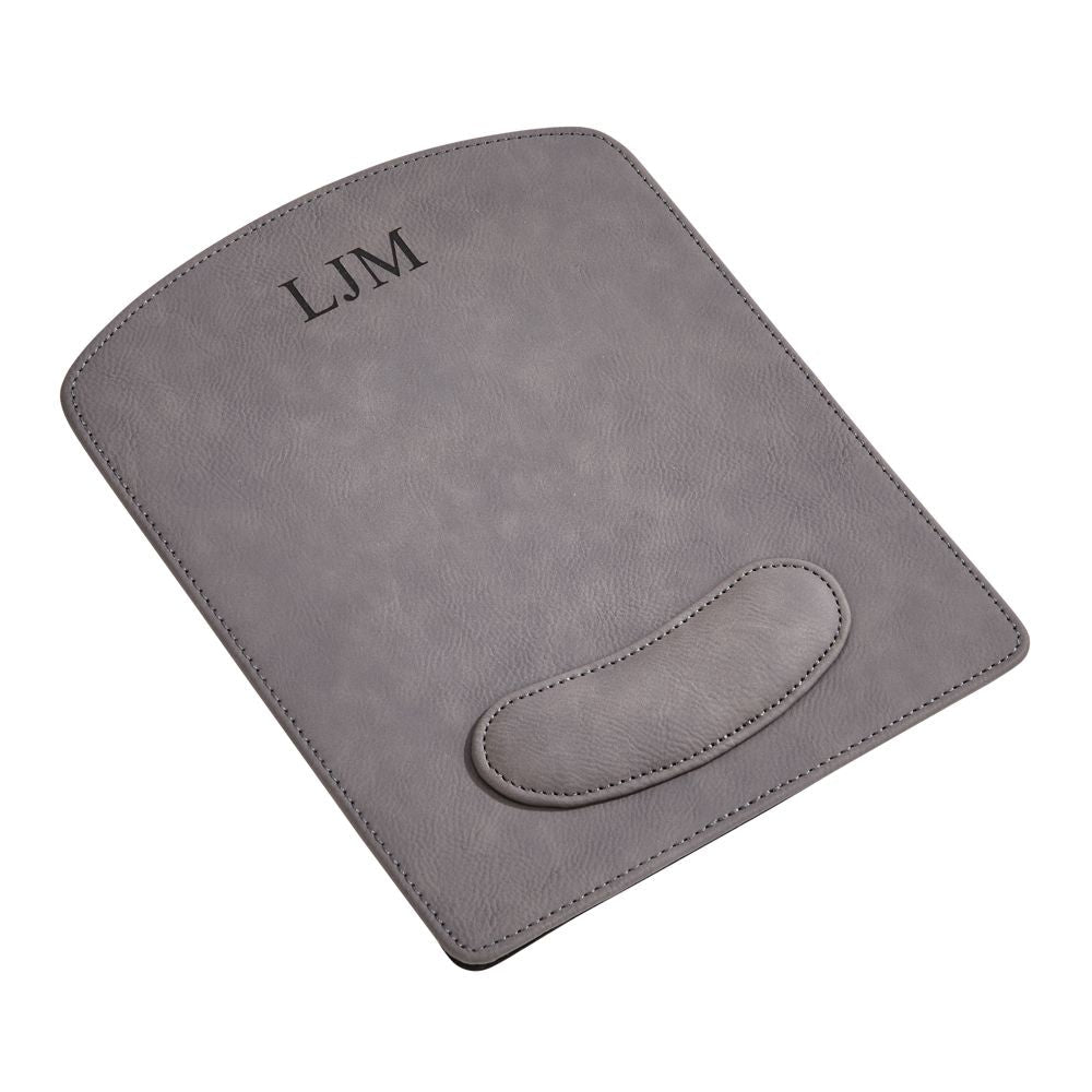 Leatherette Mouse Pad Grey 9.75" X 8"-1