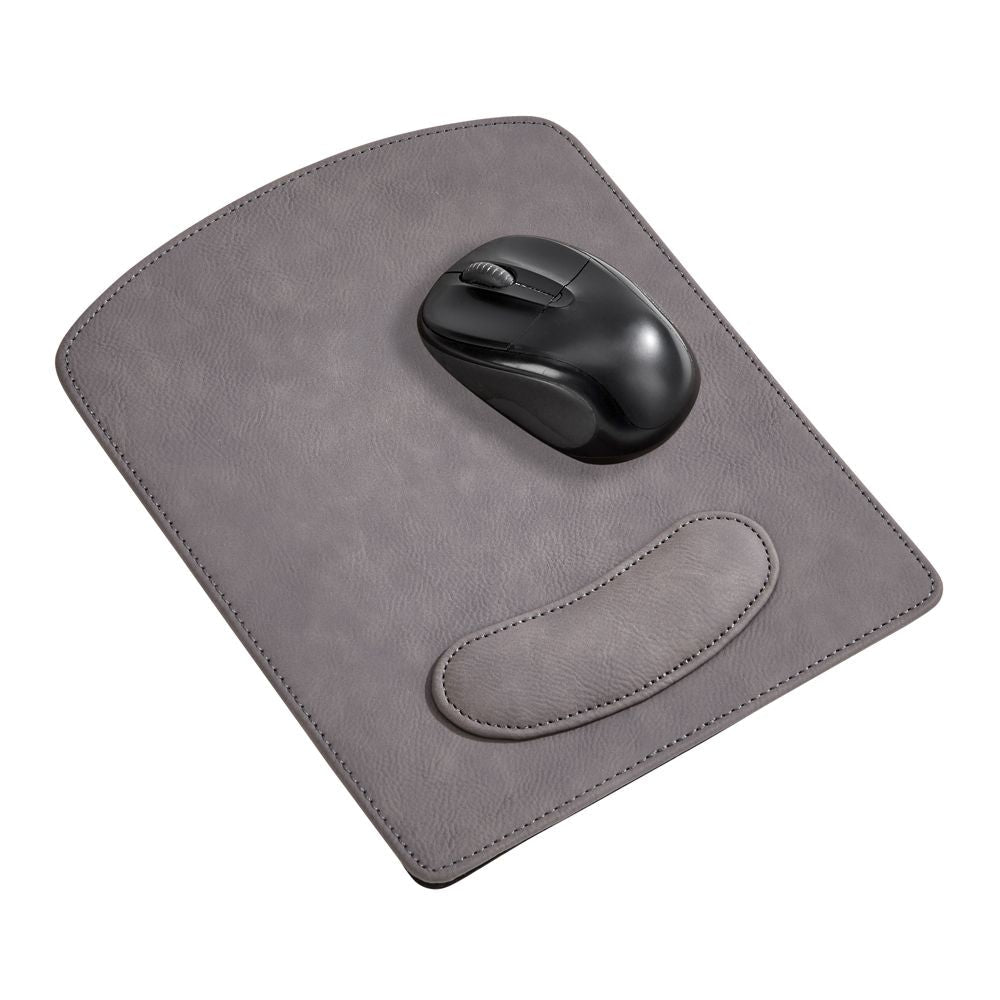 Leatherette Mouse Pad Grey 9.75" X 8"-2