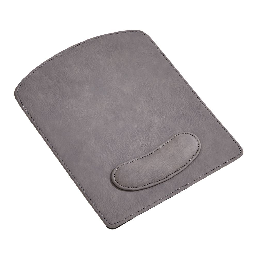 Leatherette Mouse Pad Grey 9.75" X 8"-3
