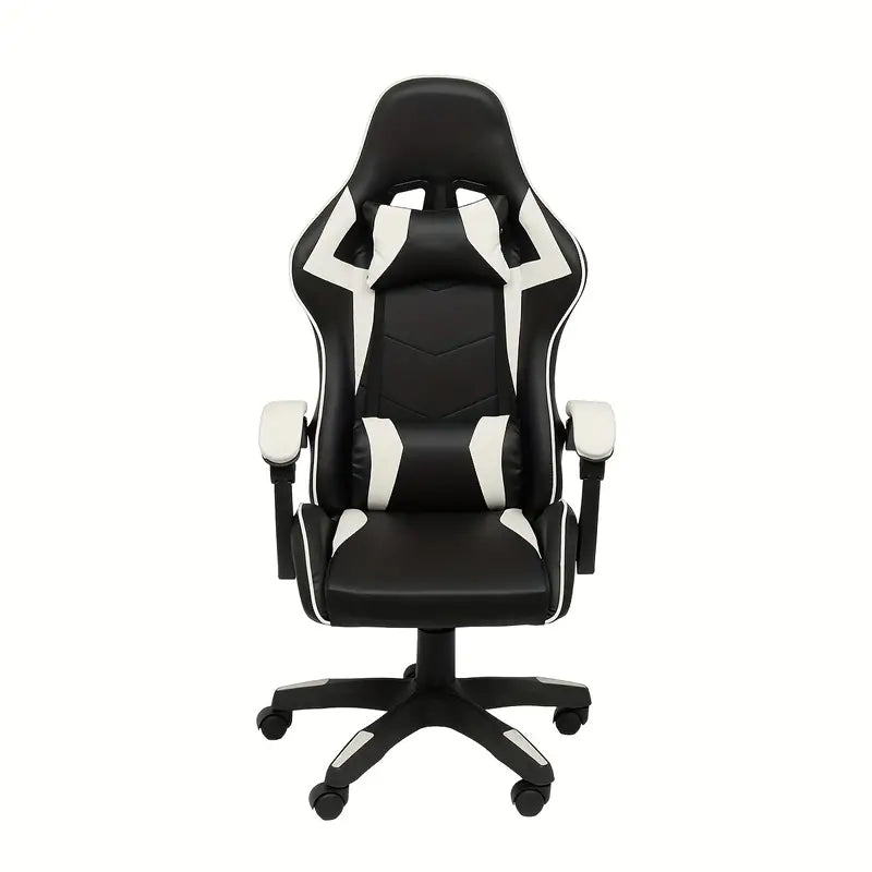 Ultimate Gaming Throne: Reclining High Back PU Leather Gaming Chair with Ergonomic Design and Memory Foam Cushion-1