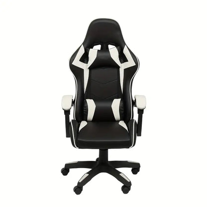 Ultimate Gaming Throne: Reclining High Back PU Leather Gaming Chair with Ergonomic Design and Memory Foam Cushion-1