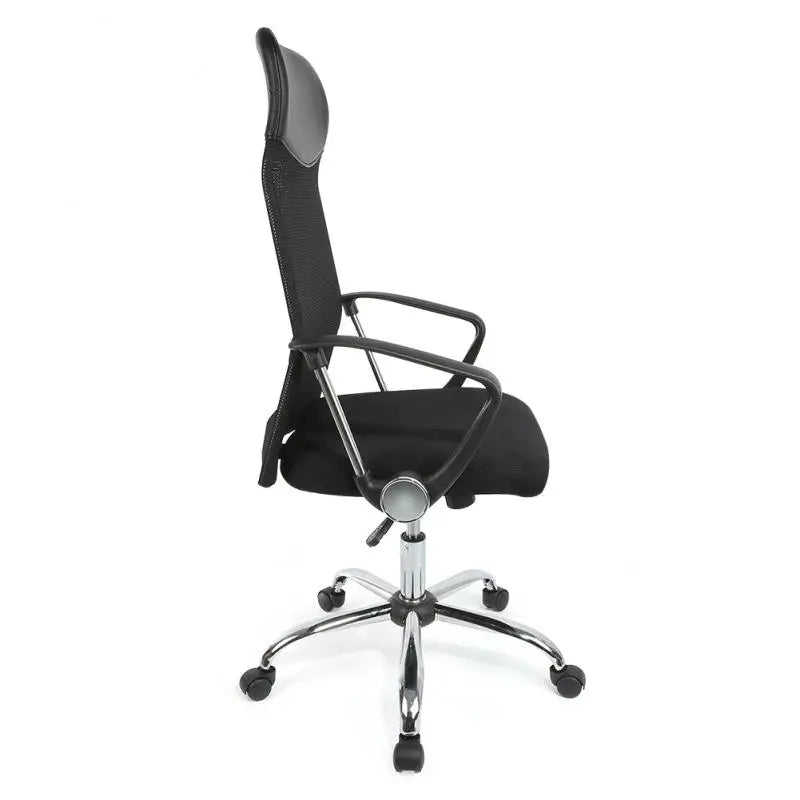 Premium High Back Mesh Office Chair with Adjustable Lumbar Support - Black-4