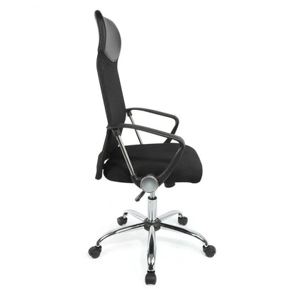 Premium High Back Mesh Office Chair with Adjustable Lumbar Support - Black-4