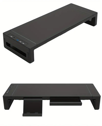 Ultimate Monitor Stand Riser: USB Hub, Data Port, and TYPE-C Charging Powerhouse-0